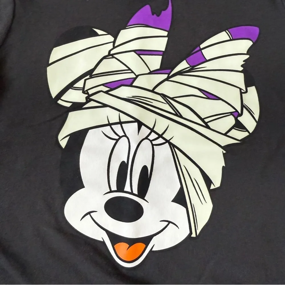 Mickey Mouse Mummy Halloween Glow In The Dark Shirt Old Navy Disney Kids size 4T